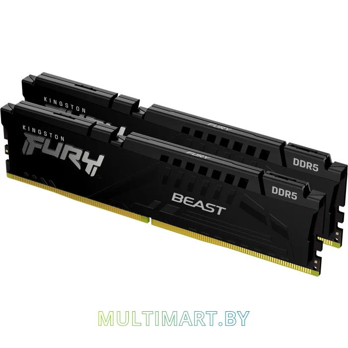 Оперативная память Kingston FURY Beast 2x32GB DDR5 PC5-51200 (KF564C32BBEK2-64)